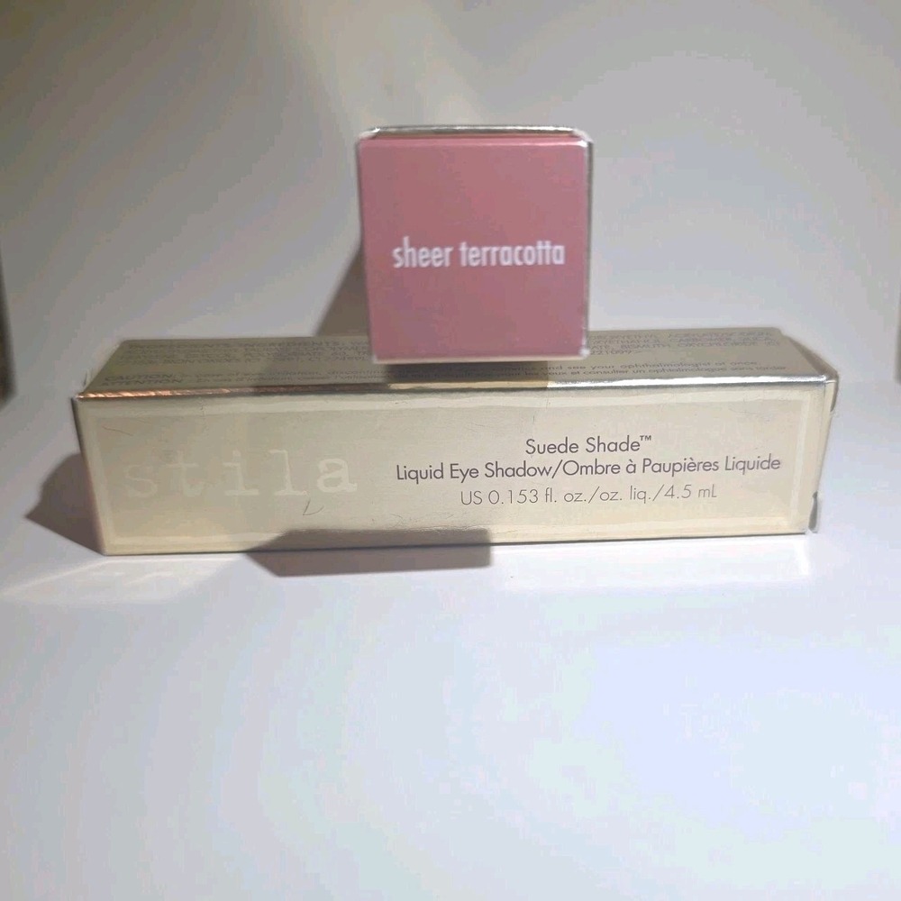 STILA‎ Suede Shade Liquid Eye Shadow  Sheer Terracotta Full Size NIB Set Of 2